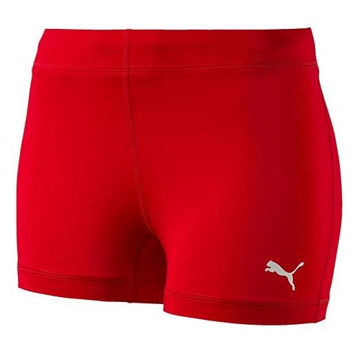 Puma cross the line tight w, pantaloncino donna, rosso, 8