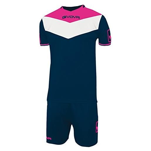 Givova kitc63, kit campo fluo unisex - bambino, blu/fuxia fluo, 2xs