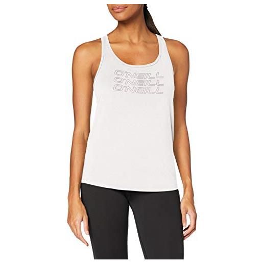 O'Neill canotta triple stack racer, t-shirt donna, bianco (bianco polvere), m