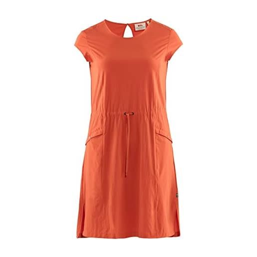 Fjällräven high coast lite dress w, vestito, donna, rosso (rowan red), xxs
