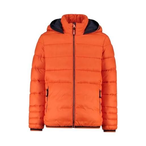 CMP - gilet da bambino in nylon con cappuccio fisso, arancio, 98