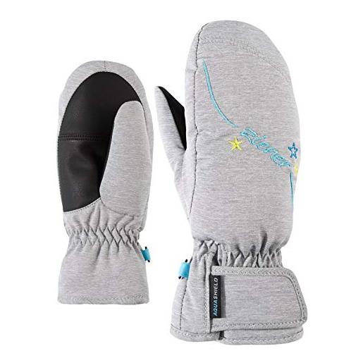 Ziener lulana as guanto, unisex bambini, lulana as, mélange chiaro