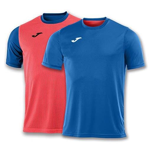 Joma 100738.719. Xs maglietta sportiva - combi a manica corta da ragazzo, blu reale/arancione, xs