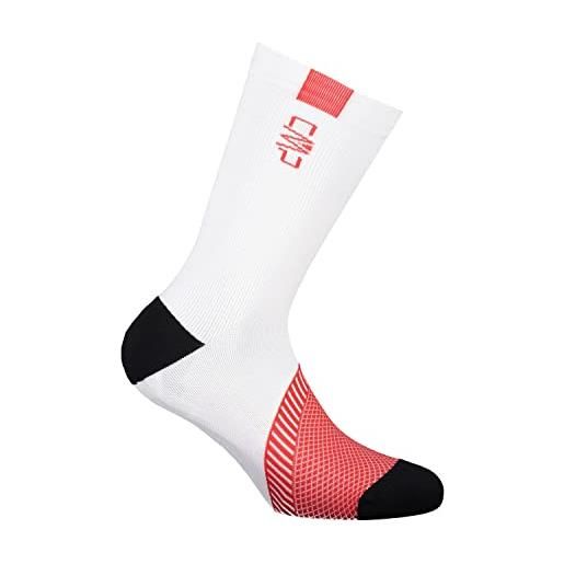 CMP - calzini multisport da uomo, bianco-fire, 46/48