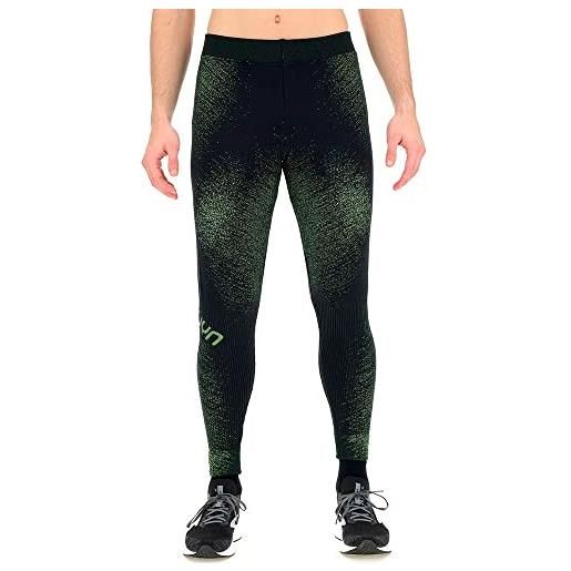 UYN pantaloni running exceleration uomo invernali con tecnologia heatmemory e flexy ribs, traspiranti e termici