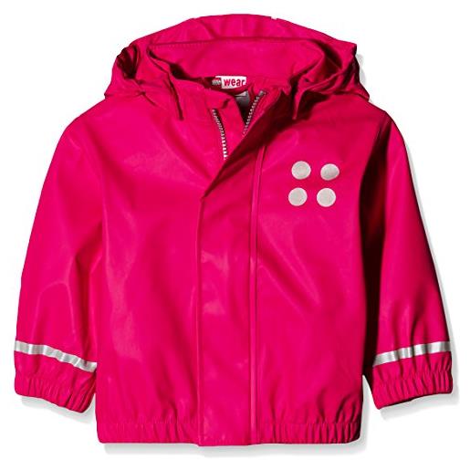 LEGO wear duplo jane 101 giacca impermeabile, bambino, rosso, 80