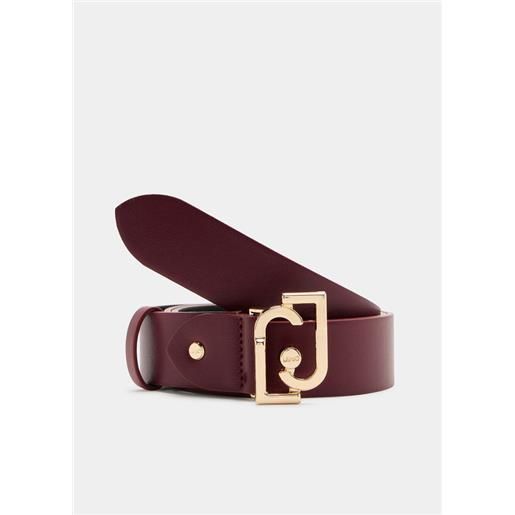 LIU JO cintura liu jo con fibbia logo in metallo