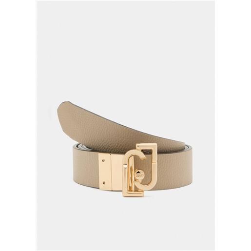 LIU JO cintura liu jo reversibile con logo e fibbia dorata