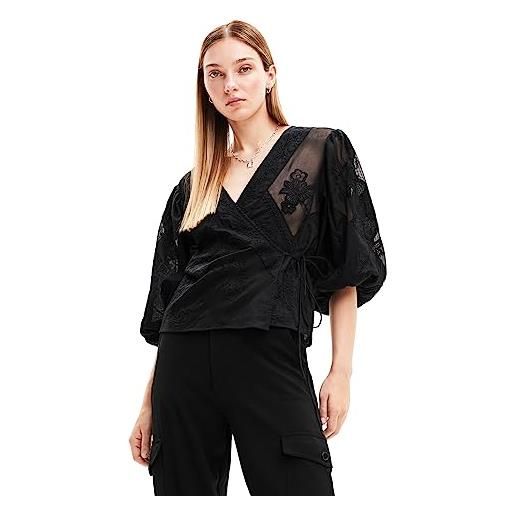 Desigual blus_kassandra blouse, nero, xl donna