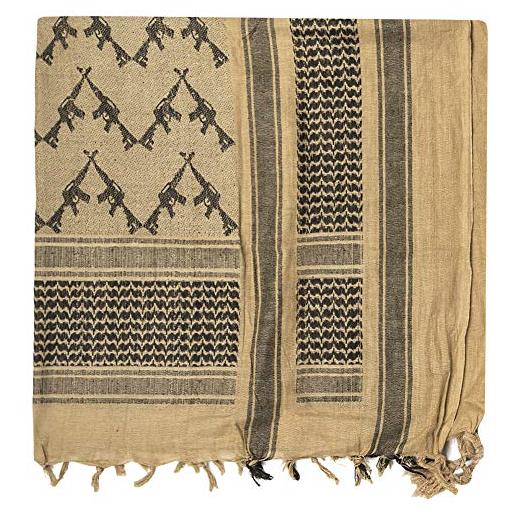 Mil-Tec tørklæde-12609205 moda sciarpa, coyote/nero, taglia unica eu