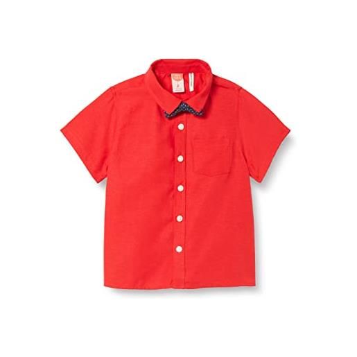 Koton short sleeve bowtie shirt camicia, red (420), 18/24 months ragazzini