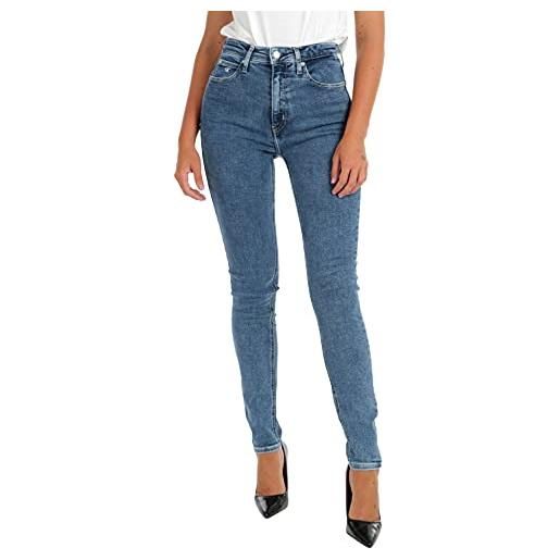 Calvin Klein jeans high rise skinny jeans, denim medium, 24w / 30l donna