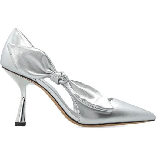 Kate Spade pumps bunnie con fiocco 89mm - argento