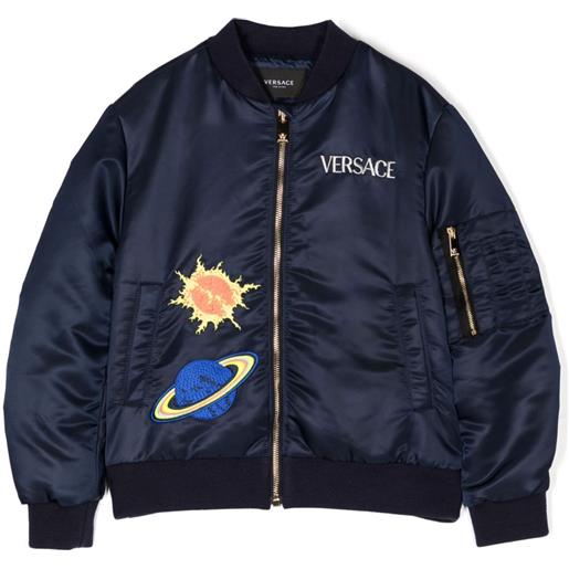 Versace Kids bomber galaxy - blu