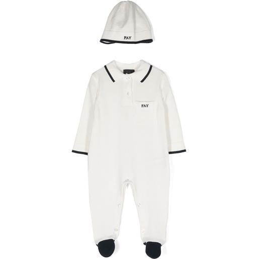 Fay Kids pigiama con ricamo (2 pz) - toni neutri