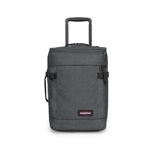 Eastpak tranverz xxs valigia, dimensioni esterne: 45 x 32 x 20 cm, 25 l - black denim (grigio), 2 kg