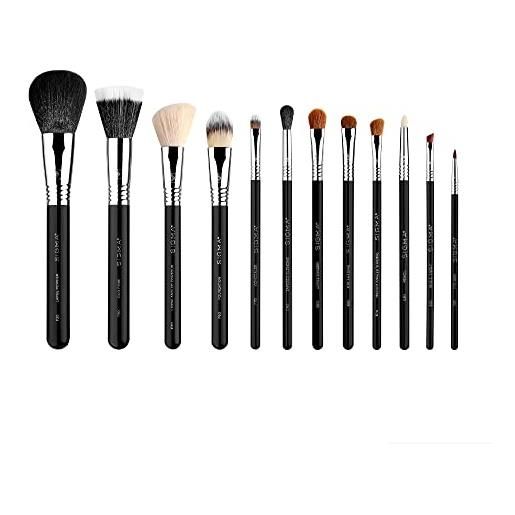 Sigma Beauty ck001 set di pennelli da trucco da 12 - set di kit essenziali per il trucco, per fondotinta, cipria, correttore e contorno - pennelli da trucco professionali per ombretti, fard e labbra