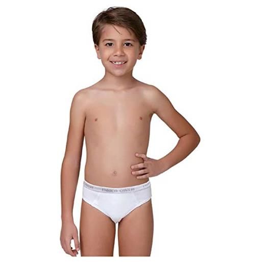 Coveri - slip bimbo es4000 6 pezzi, bianco, 9/10