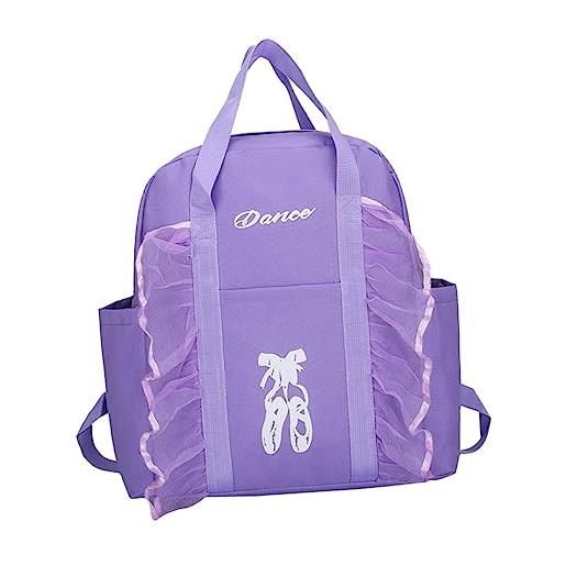LIFKOME zaino per ballerina bambina borsa da danza elegante capacità moderata design stile balletto colori brillanti cerniera liscia cinghie regolabili