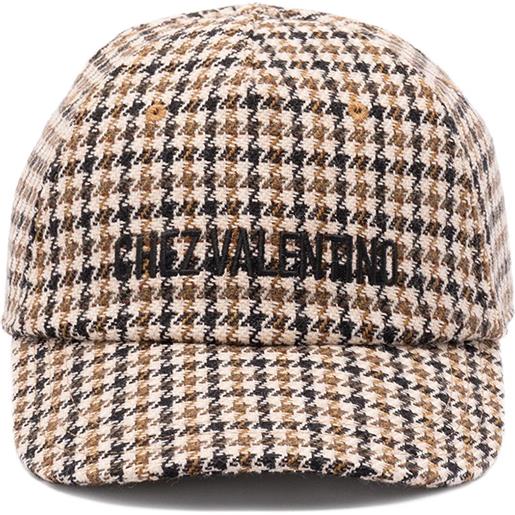 Valentino Garavani houndstooth check hat - toni neutri