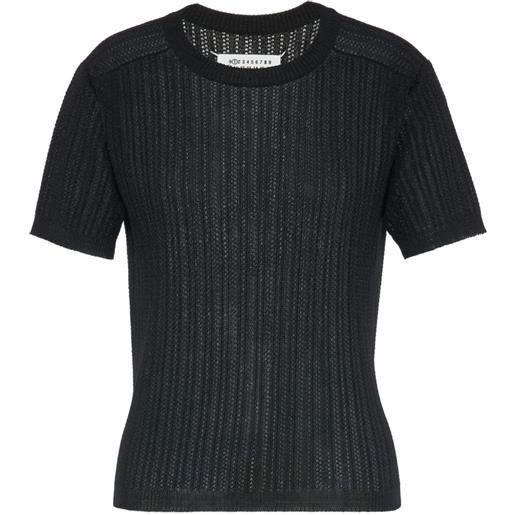 Maison Margiela camicia girocollo - nero