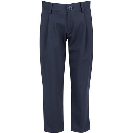 Fay Kids pantaloni plissé - blu
