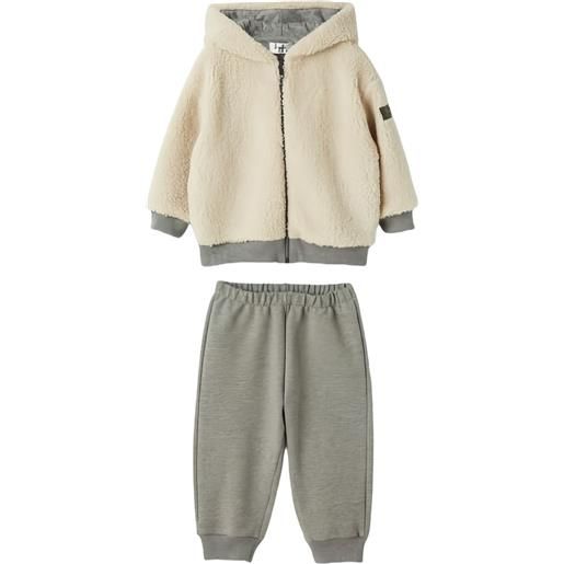 Il Gufo set pantaloni con cappuccio - toni neutri