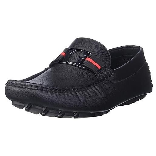 GUESS askers, mocassino uomo, nero, 46 eu