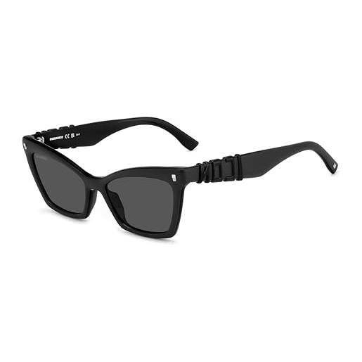 Dsquared2 icon 0026/s 003/ir matt black sunglasses woman standard, standard, 55