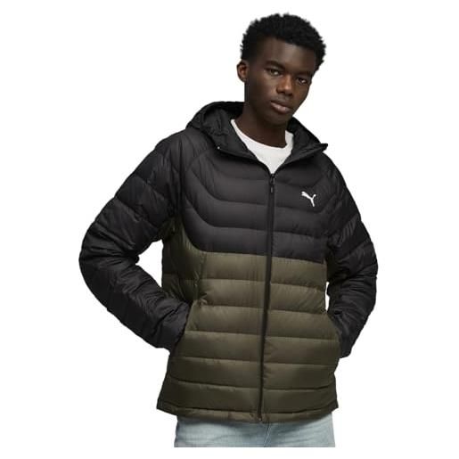 PUMA piumino con cappuccio packlite da uomo xl, black