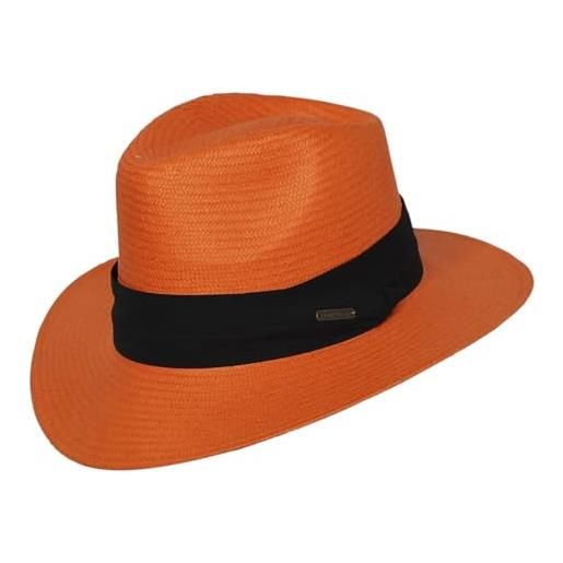 Chapeau-tendance cappello stile panama will, arancione, taglia unica