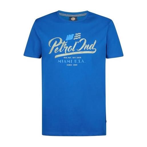 Petrol industries m-1050-tsr600-5093-m maglietta da uomo classic print, imperial blu, m tee ss