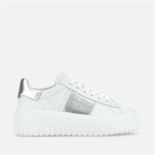 Hogan donna scarpe, argento, bianco (taglia )