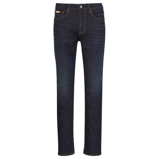 Calvin Klein uomo jeans vintage rinse skinny fit, blu (vintage rinse), 34w/34l