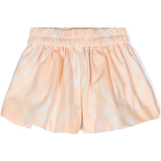 Burberry Kids gonna a quadri - arancione