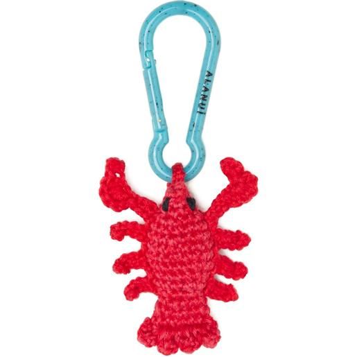 Alanui portachiavi lobster all'uncinetto - rosso