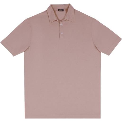 slowear cotton polo shirt - rosa