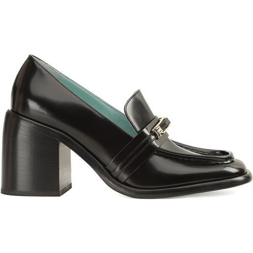 Sergio Rossi mocassini bitt in pelle 80mm - nero