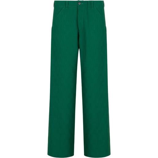 Marni pantaloni con cintura - verde