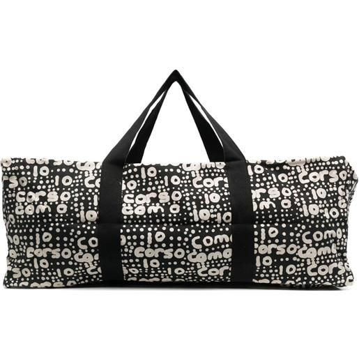 10 CORSO COMO borsone con logo - nero