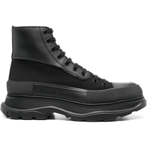 Alexander McQueen stivali tread slick - nero