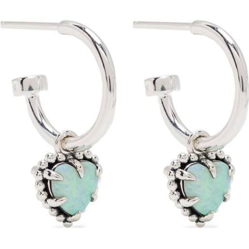 Stolen Girlfriends Club orecchini a cuore dahlia's - argento