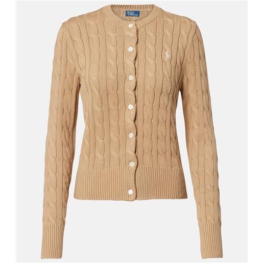Polo Ralph Lauren cardigan in cotone a trecce