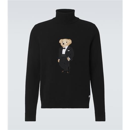 Ralph Lauren Purple Label dolcevita polo bear in cashmere