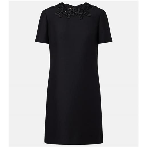 Valentino abito corto in lana e seta