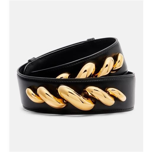 Alaia alaã¯a cintura torsion in pelle con decorazioni