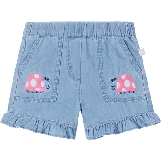 Stella McCartney Kids baby - shorts bug in chambray di cotone
