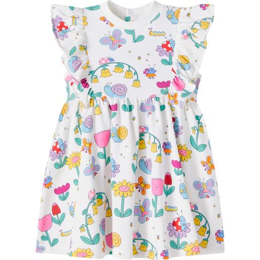 Stella McCartney Kids baby - abito bug house in jersey di misto cotone