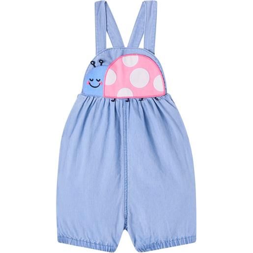 Stella McCartney Kids baby - salopette bug in chambray di cotone