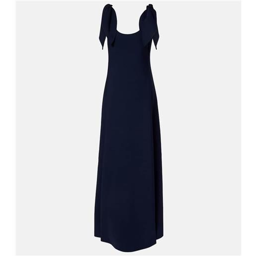 Oscar de la Renta abito lungo in misto lana